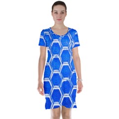 Hexagon Windows Short Sleeve Nightdress by essentialimage365