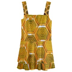 Hexagonal Windows Kids  Layered Skirt Swimsuit by essentialimage365