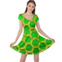 Hexagon Window Cap Sleeve Dress View1