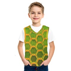 Hexagon Windows Kids  Basketball Tank Top by essentialimage365