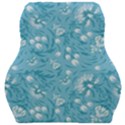 Blue white flowers Car Seat Velour Cushion  View1