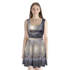 Spiral Galaxy Split Back Mini Dress  by ExtraAwesomeSauce