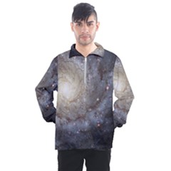 Spiral Galaxy Men s Half Zip Pullover by ExtraGoodSauce