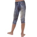 Spiral Galaxy Kids  Lightweight Velour Capri Leggings  View4