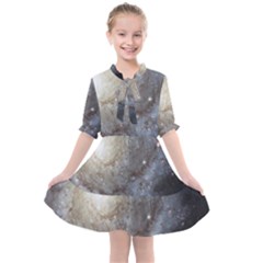 Spiral Galaxy Kids  All Frills Chiffon Dress by ExtraAwesomeSauce