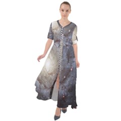 Spiral Galaxy Waist Tie Boho Maxi Dress by ExtraAwesomeSauce