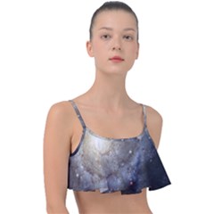 Spiral Galaxy Frill Bikini Top by ExtraAwesomeSauce