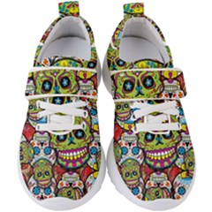 Sugar Skulls Kids  Velcro Strap Shoes by ExtraAwesomeSauce