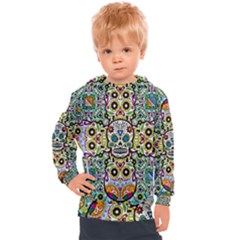 Sugar Skulls Pattern Kids  Hooded Pullover by ExtraAwesomeSauce