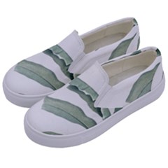 Banana Leaf Kids  Canvas Slip Ons by goljakoff