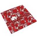 Red ethnic flowers Wooden Puzzle Square View3