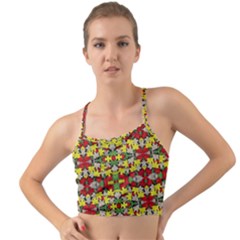 Leaves Pattern Mini Tank Bikini Top by ExtraAwesomeSauce