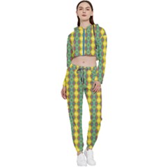 Native American Pattern Cropped Zip Up Lounge Set by ExtraAwesomeSauce