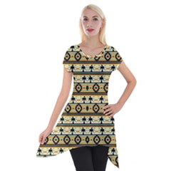 Native American Pattern Short Sleeve Side Drop Tunic by ExtraAwesomeSauce