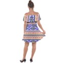 Native American Pattern Off Shoulder Velour Dress View2