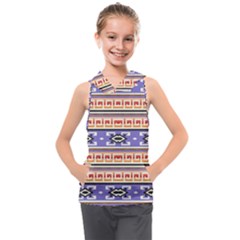 Native American Pattern Kids  Sleeveless Hoodie by ExtraAwesomeSauce