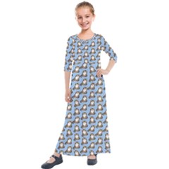 Cats Catty Kids  Quarter Sleeve Maxi Dress by Sparkle