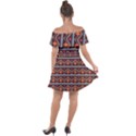 Native American Pattern Off Shoulder Velour Dress View2