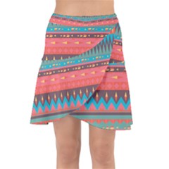 Native American Pattern Wrap Front Skirt by ExtraAwesomeSauce