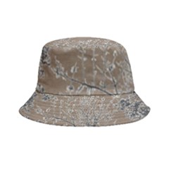 Linear Textured Botanical Motif Design Inside Out Bucket Hat by dflcprintsclothing