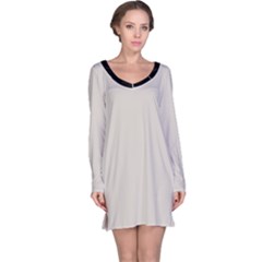 Abalone Grey Long Sleeve Nightdress by FashionBoulevard