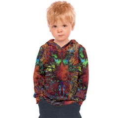 Boho Hippie Trippy Floral Pattern Kids  Overhead Hoodie by CrypticFragmentsDesign