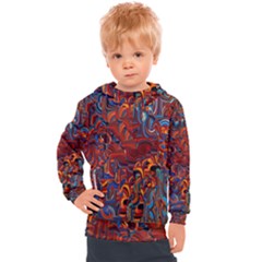 Phoenix In The Rain Abstract Pattern Kids  Hooded Pullover by CrypticFragmentsDesign