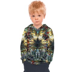 Multicolor Floral Art Copper Patina  Kids  Overhead Hoodie by CrypticFragmentsDesign