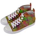 Easter Egg Colorful Texture Women s Mid-Top Canvas Sneakers View2