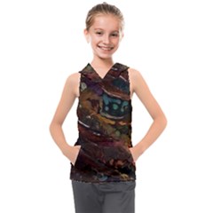 Abstract Art Kids  Sleeveless Hoodie by Dutashop