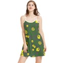 Yellow flowers Summer Frill Dress View1