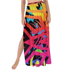 Abstract Jungle Maxi Chiffon Tie-up Sarong by icarusismartdesigns