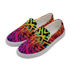 Abstract Jungle Women s Canvas Slip Ons by icarusismartdesigns