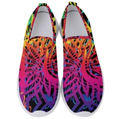 Abstract Jungle Men s Slip On Sneakers by icarusismartdesigns