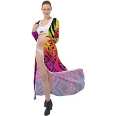 Abstract Jungle Maxi Chiffon Beach Wrap by icarusismartdesigns