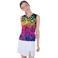 Abstract Jungle Women s Sleeveless Sports Top by icarusismartdesigns