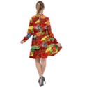 Floral Abstract All Frills Chiffon Dress View2