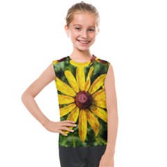 Sunflower Painting Kids  Mesh Tank Top by ExtraAwesomeSauce