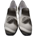 Black and White Snake Women Slip On Heel Loafers View1