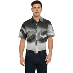 Black And White Snake Men s Short Sleeve Pocket Shirt  by ExtraAwesomeSauce