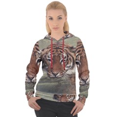 Swimming Tiger Women s Overhead Hoodie by ExtraAwesomeSauce