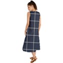 Blue buffalo plaid Summer Maxi Dress View2