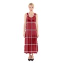 Red buffalo plaid Sleeveless Maxi Dress View1