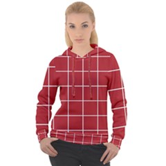 Red Buffalo Plaid Women s Overhead Hoodie by goljakoff