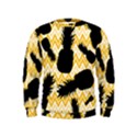 Ananas Chevrons Noir/Jaune Kids  Sweatshirt View1