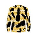 Ananas Chevrons Noir/Jaune Kids  Sweatshirt View2