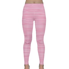 Pink Knitted Pattern Classic Yoga Leggings by goljakoff