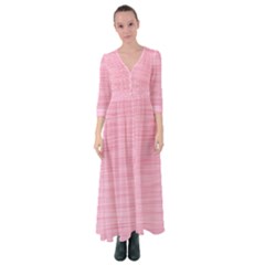 Pink Knitted Pattern Button Up Maxi Dress by goljakoff