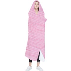 Pink Knitted Pattern Wearable Blanket by goljakoff