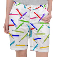 Pen Pencil Color Write Tool Pocket Shorts by Dutashop